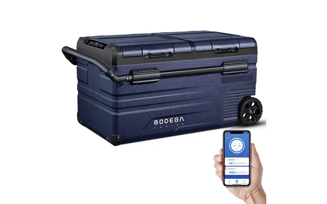 Bodegacooler 75l Dual-zone Car Fridge 80 Quart Portable 12v Refrigerator & Freezer - 80 Quart Tww75