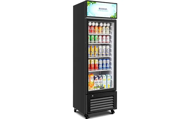 Bodegacooler Commercial Glass Door Display Refrigerator Merchandiser 10cu