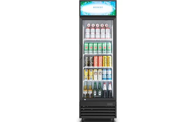Bodegacooler Commercial Glass Door Display Refrigerator Merchandiser 9cu