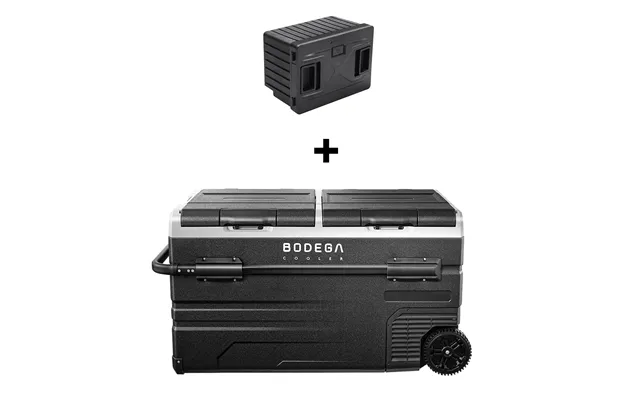 Bodegacooler Pro Dual-zone Portable Refrigerator 12v 24v Compressor Fridge-freezer 121qt 115l - 121qt Fridge Black Batte