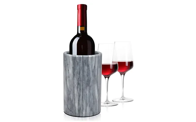 Wine Chiller Elegant Grey Marble Wine Bottle Cooler Keeps Wine And Champagne Cold With Multipurpose Use As Kitchen - Hol