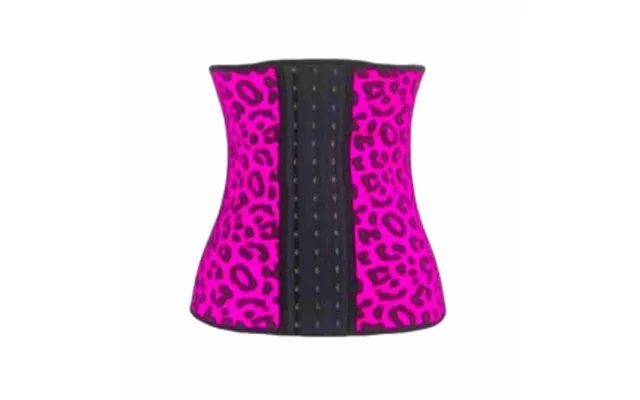 Leopard Sculpt Waist Trainer - Large , Hot Pink