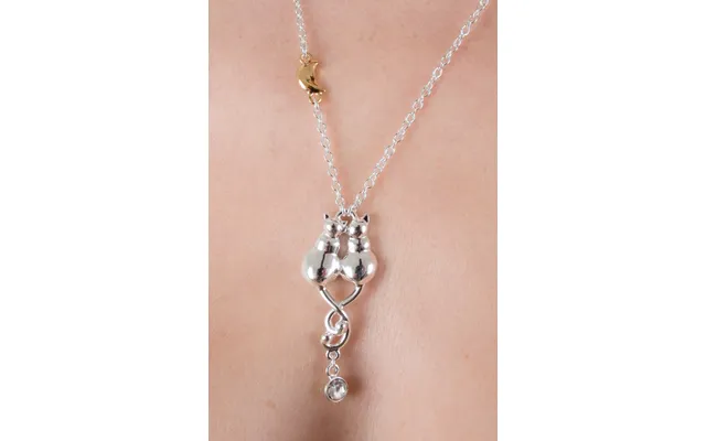 Kittens Cuddling - Necklace With Entwined Kittens Pendant