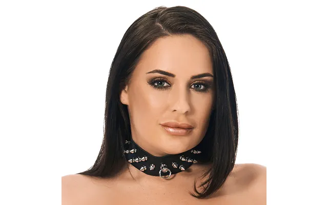Leather 1.5 Inch 4 Cm Collar With Spikes