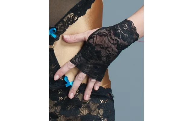 Midnight Girl - Black Lace Fingerless Gloves