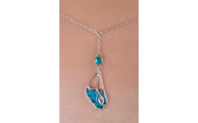 Prola Beauty - Silver Waist Jewelry With Blue Enamel Butterfly Charm