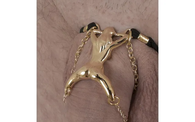 Safety Blitz - Men's Gold Woman Shaft Penis Chain