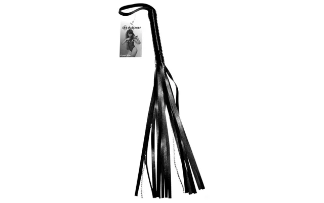 Sex And Mischief Crystal Whip - Black