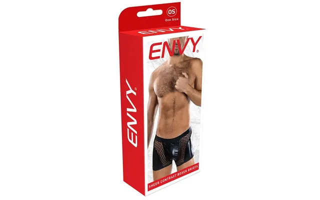 Sheer Contrast Boxer Briefs - Os