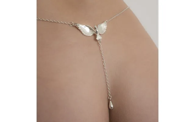 Unfaithfully Yours - - Silver Waist Chain With Dove Pendant