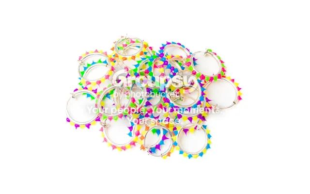 20-pack Non-piercing Fake Hoops W Silicone - Lip, Nose, Eyebrow Cartilage & Ear