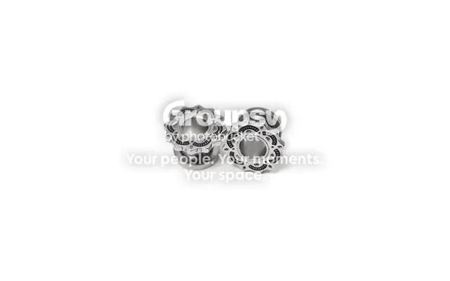 Pair Of 0ga-5 16 8mm 316l Surgical Steel Screw-fit Ear Tunnels - Features Unique Tribal Sun Pattern
