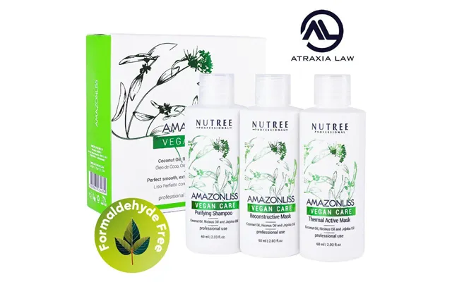 Amazonliss Vegan Keratin Hair Treatment Set 2.03 Fl Oz
