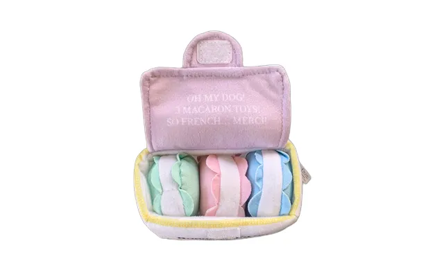 Plush Macaron Squeaky Dog Toy - 3 Macaron Toys