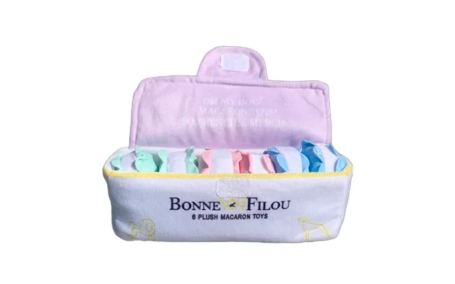 Plush Macaron Squeaky Dog Toy - 6 Macaron Toys