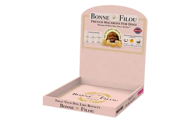 Retail Merchandising Display 2 Different Styles - Rose Background