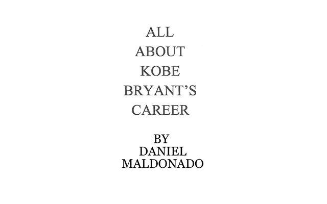 All About Kobe Bryant