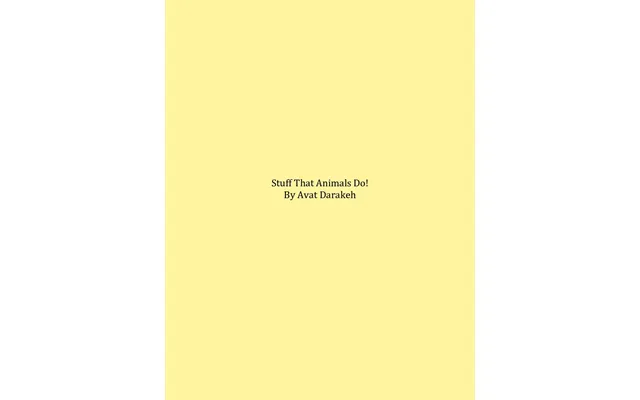 Stuff That Animals Do