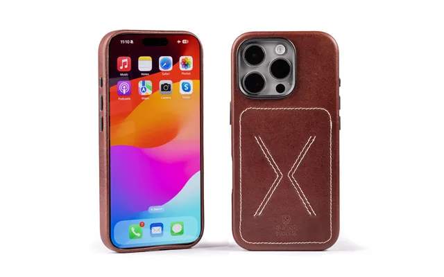 Heritage Leather Case For Iphone 16 Pro - Mahogany