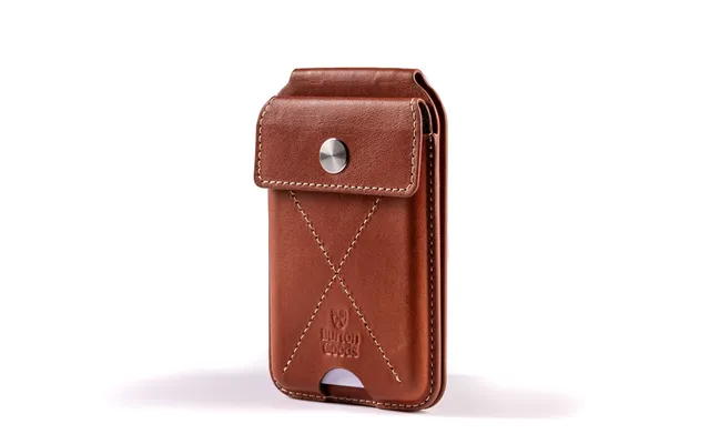 Heritage Magsafe Wallet Stand - Deep Amber