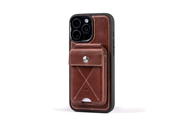 Leather Iphone 16 Pro Max Case Value Bundle - Mahogany Mahogany
