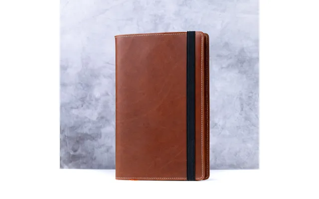 Leather Journal Cover - Light Mahogany Dot