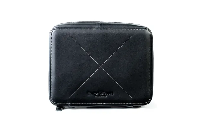 Leather Techfolio Cord Organizer - Onyx Black