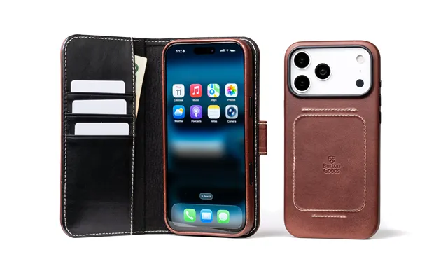 Luxury Pocket Book For Iphone 17 Pro Max - Mahogany Mahogany