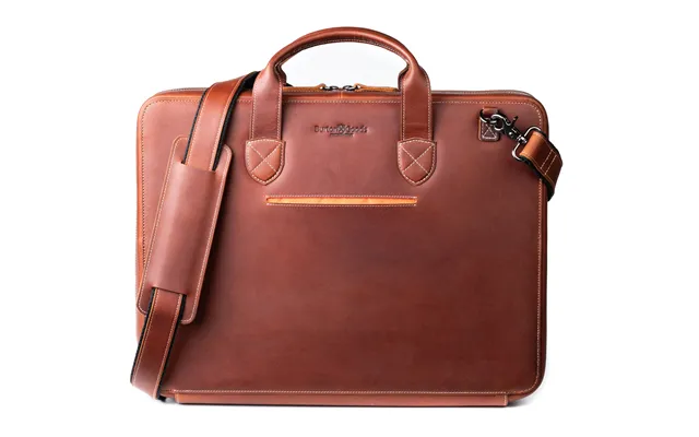 Slim Leather Laptop Briefcase - Medium 16