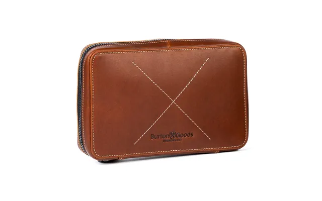 Slim Leather Techfolio Cord Organizer - Light Mahogany