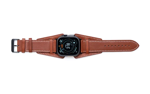 Slim Logan Leather Cuff - Deep Amber Onyx Black