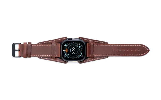 Slim Logan Leather Cuff - Mahogany Onyx Black