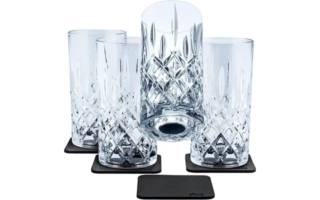 Silwy Magnetic Crystal Nachtmann Glass Longdrink - Set Of 4