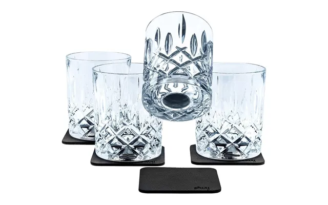 Silwy Magnetic Crystal Nachtmann Glass Whisky - Set Of 4