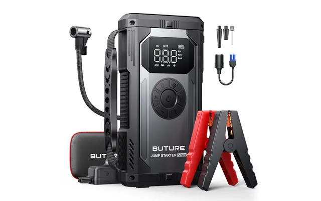 Buture Beta06 5000a Jump Starter With Tire Inflator 23800mah Long Standby - 160w Dc Output