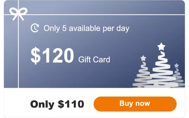 Buture Christmas Gift Card - 120