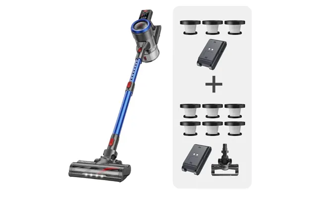 Vacuum Bundle Buture Jr700 Blue Vacuum 2 Batteries 9 Hepa Filters - Jr700 Blue 2 Batteries 9 Hepa Filters 1 Floor Brush
