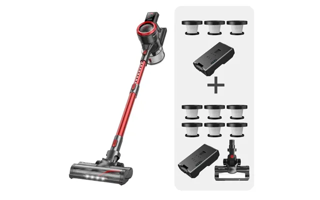 Vacuum Bundle Buture Jr700 Red Vacuum 2 Batteries 9 Hepa Filters - Jr700 Red 2 Batteries 9 Hepa Filters 1 Floor Brush