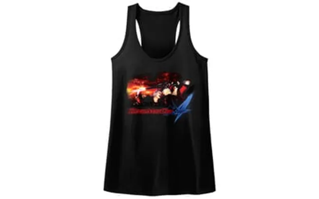Devil May Cry 4 Juniors Tank Top Face Your Demons Black Racerback