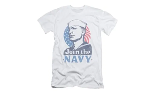 Navy Shirt Slim Fit Navy Join The Navy White T-shirt