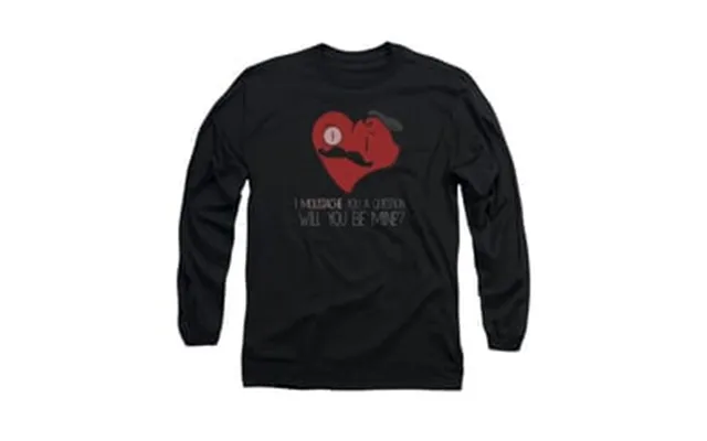 Valentine's Day Shirt Popping The Question Long Sleeve Black Tee T-shirt