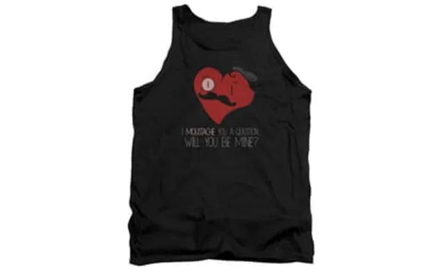 Valentine's Day Tank Top Popping The Question Black Tanktop