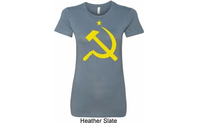 Yellow Hammer And Sickle Ladies Longer Length Shirt