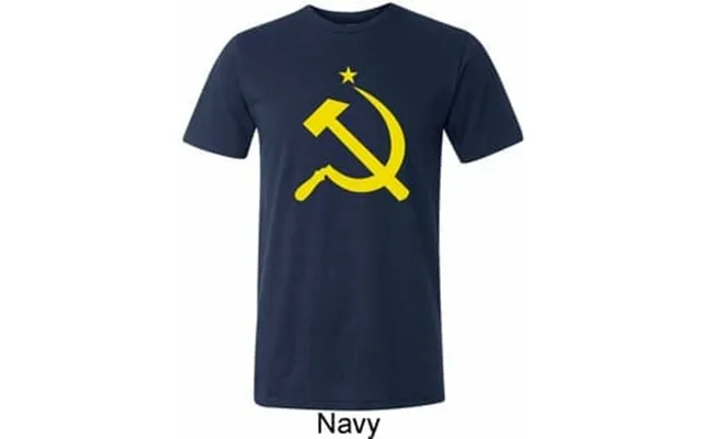 Yellow Hammer And Sickle Mens Tri Blend Crewneck Shirt