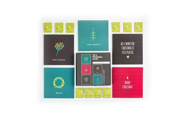 10 Recycled Christmas Cards - 10 Trees Planted Fsc