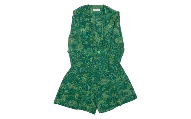 Alberto Fabiani Womens Playsuit Green Floral Wide-leg M