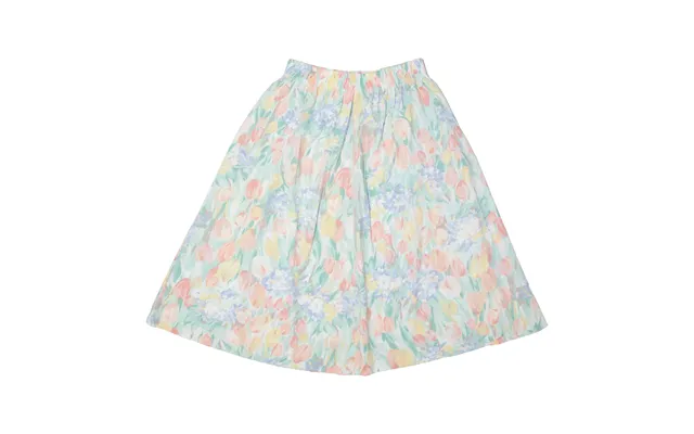 Alfred Dunner Womens A-line Skirt Green Knee Length Floral M