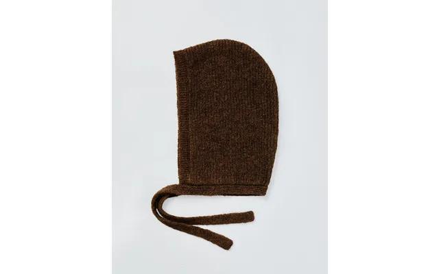 Alpaca Wool Tie Balabonnet - Chocolate