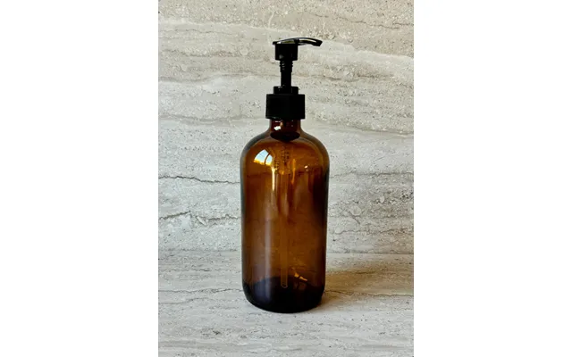 Amber Glass Bottle 17oz - With Pump