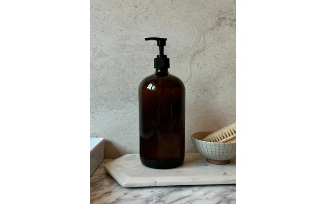 Amber Glass Bottle 32oz - 32oz With Standard Pump